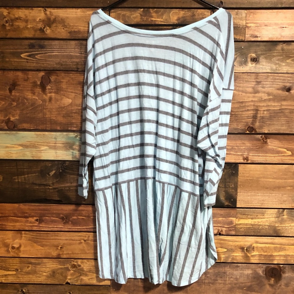 Lane Bryant Stripe Pocket Tee - Picture 4 of 4